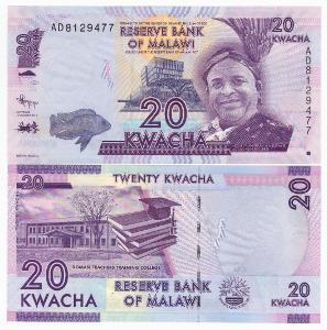 MALAWI 20 Kwacha 2012 UNC - Pick 57a