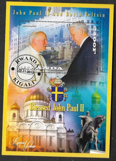 Rwanda - papež Jan Pavel II. a Jelcin