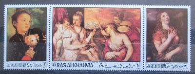 Rás al-Chajma 1970 Umění, Tizian Mi# 368,370,372 Kat 5.10€ 1697