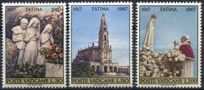 Vatikán 1967 Fátima Mi# 528-30 1164