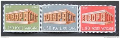 Vatikán 1969 Evropa CEPT Mi# 547-49 1165 - Známky