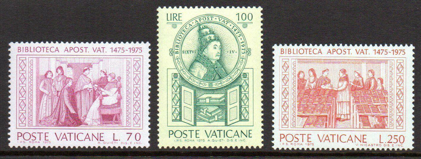 Vatikán 1975 Vatikánská knihovna, 500. výročí Mi# 667-69 1168