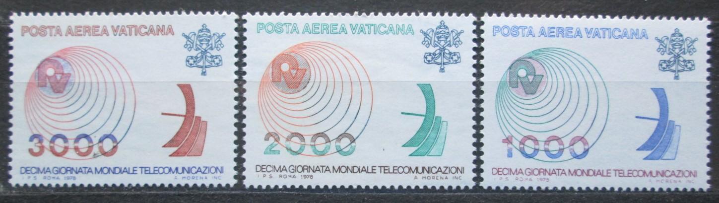 Vatikán 1978 Mezinárodní den komunikace Mi# 723-25 Kat 5.50€ 1169