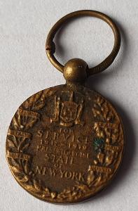 Miniatura Medaile za službu 1917-1919, stát New York, ražba Francie RR