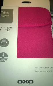 Neoprenový obal na tablet OXO, pouzdro, 7-8 palců, růžový 