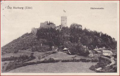 Eifel (Adenau) * Nürnburg, hrad, celkový pohled * Německo * Z1039