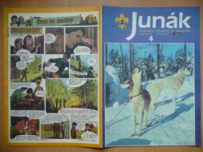 Časopis - Junák - ročník 34. - číslo 4. - Únor 1991
