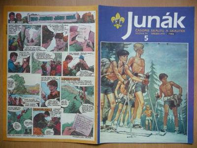Časopis - Junák - ročník 34. - číslo 5. - Březen 1991