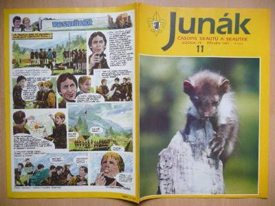 Časopis - Junák - ročník 34. - číslo 11. - Červen 1991