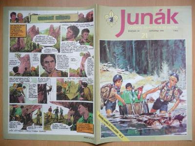 Časopis - Junák - ročník 34. - číslo 21. - Listopad 1991