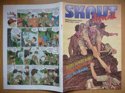 Časopis - Skaut - Junák - ročník 38. - číslo 7. z roku 1995-96