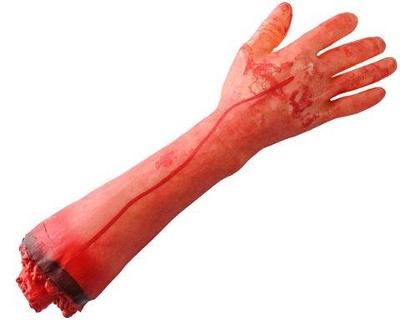Halloween děsivé ruka přerušil část těla krvavé paže Uřízlá+ dárek