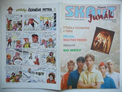 Časopis - Skaut - Junák - ročník 36. - číslo 1. z března roku 1993