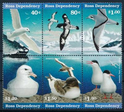 Antarktida , Ross Dependensy 1997 **/Mi.44-9 , soutisk , ptáci  /L22/