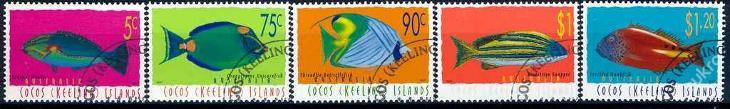 Kokosový ostrov , Cocos Islands 1997 o/ Mi 357/61 komplet , ryby /AL/