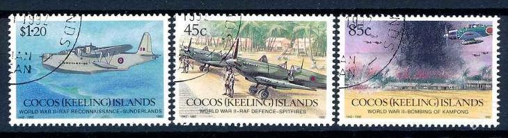 Kokosový ostrov ✈ , 1992 o/ Mi 280/2 , letectví  , komplet , /AL/