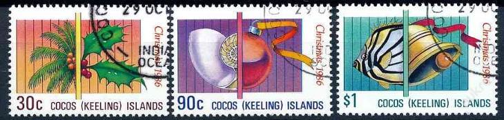 Kokosový ostrov , Cocos Islands 1986 o/ Mi.163/5 , komplet ,  /AL/