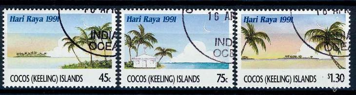 Kokosový ostrov , Cocos Islands 1991 o/ Mi 249/51  komplet  /AL/