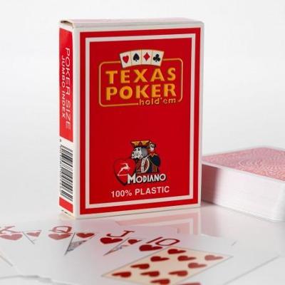 Plastové karty 100% Modiano Texas Holdem Poker Jumbo Index