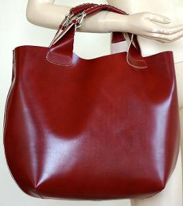 VÝPRODEJ!!! Luxusní PRAVÁ kožená ITALSKÁ kabelka taška SKLADEM v ČR