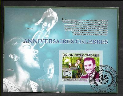 Komory 2009-Errol Flynn-Robin Hood,Billie Holiday,Fausto Coppi-NEZOUBK