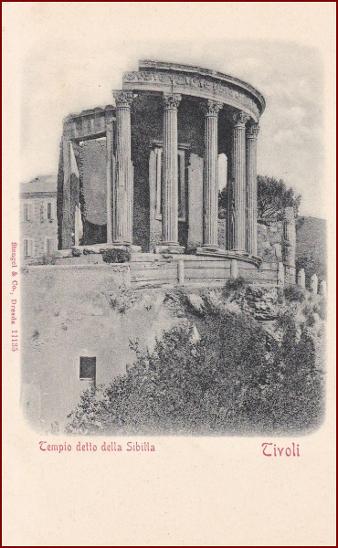 Tivoli * Tempio della Sibilla, antický chrám, Stengel * Itálie * Z1433