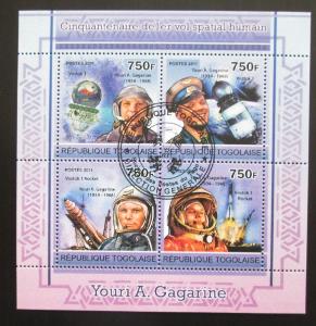 Togo 2011 Jurij Gagarin Mi# 3949-52 Kat 12€ 1731