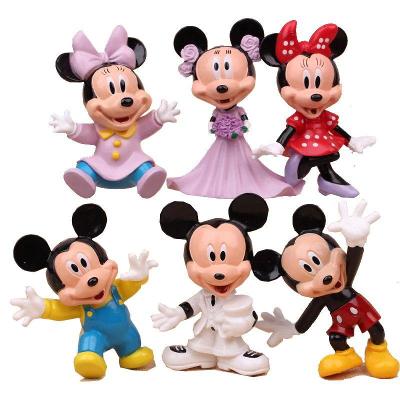 Disney - sada 6 ks figurek Mickey Minnie Mouse