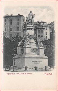 Genova (Janov) * Kryštof Kolumbus, socha, pomník * Itálie * Z981