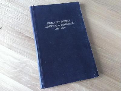 Index ke Sbírce zákonů a nařízení 1918 - 1930