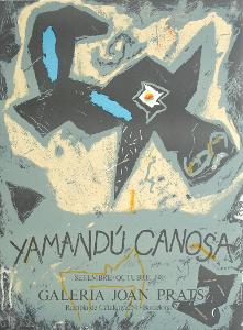 Yamandú Canosa - Barevná litografie pro galerii Joan Prats 1983