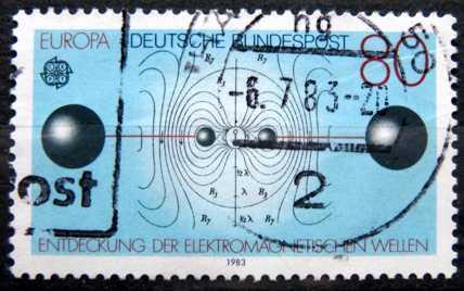 BUNDESPOST: MiNr.1176 Resonant Circuit and Electric Lines 80pf 1983
