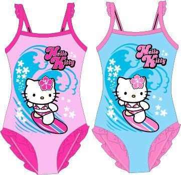 Hello Kitty jednodielne plavky modrá/ružová 2-3,5-6 rokov- DODANIE 2 DNI
