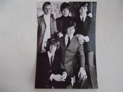 Foto pohlednice hudení beatová skupina The Bee Gees Anglie Austrálie 
