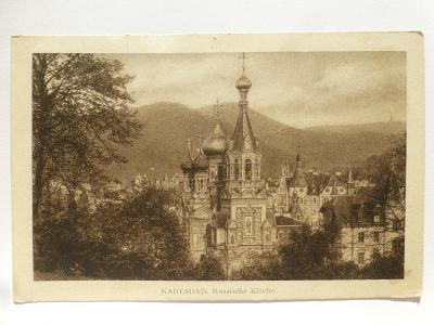 Karlovy Vary - Ruský kostel 1929