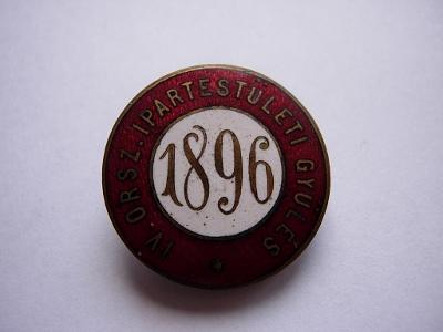 Odznak - IV. Országos Ipartestületi Gyűlés 1896
