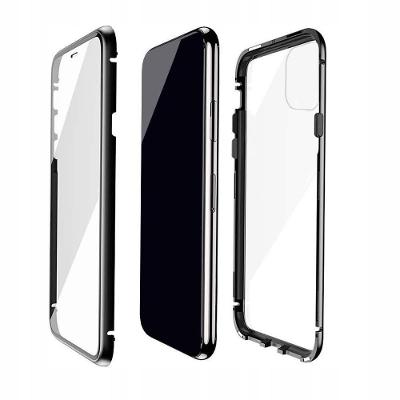 Iphone 11 Pro Max, kryt puzdro obal METAL MAGNETIC DUAL GLASS dual20