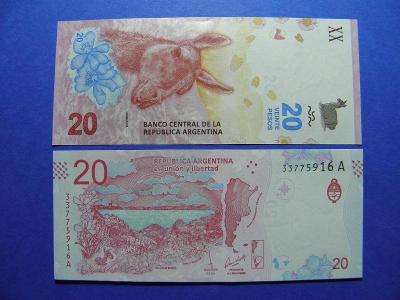 20 Pesos ND(2017) Argentina -  P361 - UNC -  /R28/