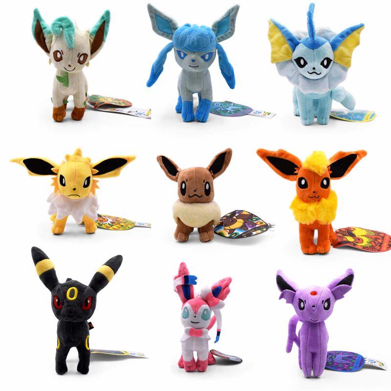 Pokémoni / Pikachu - plyšová hračka 20 cm, sada 9 ks - Děti