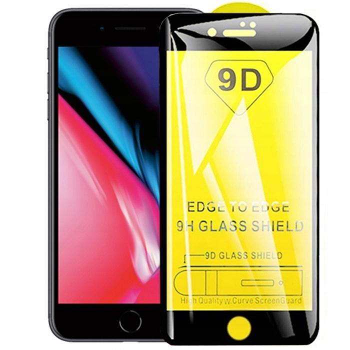 Ochranné sklo 9D na celý displej čierny rámček pre iPhone 8 - undefined