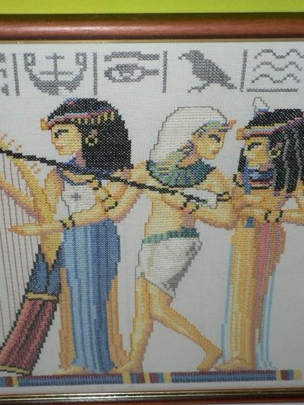 Obraz vyšívaný Tři hudebnice, Egypt - Starožitnosti a umění