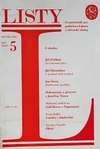 Listy 5/1992 (mj Jozef Tiso, maďarský pohled na Gabčíkovo)