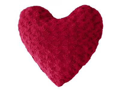 Červený polštář ve tvaru srdce HIMALAYA, 40 x 40 c