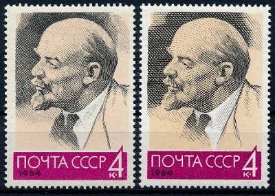 SSSR 1964 **/Mi. 2903 I. + II. typ , Lenin , komplet , /L14/