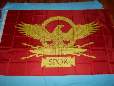 Mega Baner,vlajka SENÁT A LID ŘÍŠE ŘÍMSKÉ-SPQR-2