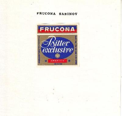 O  69b - likérové etikety -  Frucona Sabinov