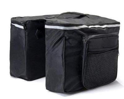 Velká brašna taška na kolo batoh na nosič rack černá 0553