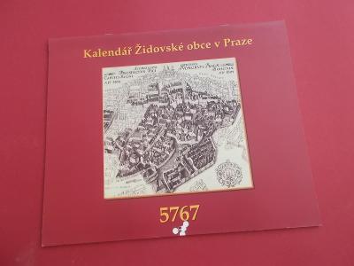 Kalendář Židovské obce v Praze 5767