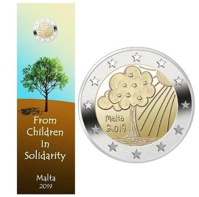 Malta 2 euro Příroda 2019 coincard