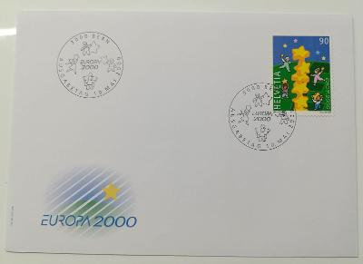 Europa 2000 - společné vydání s ČR - FDC Švýcarsko